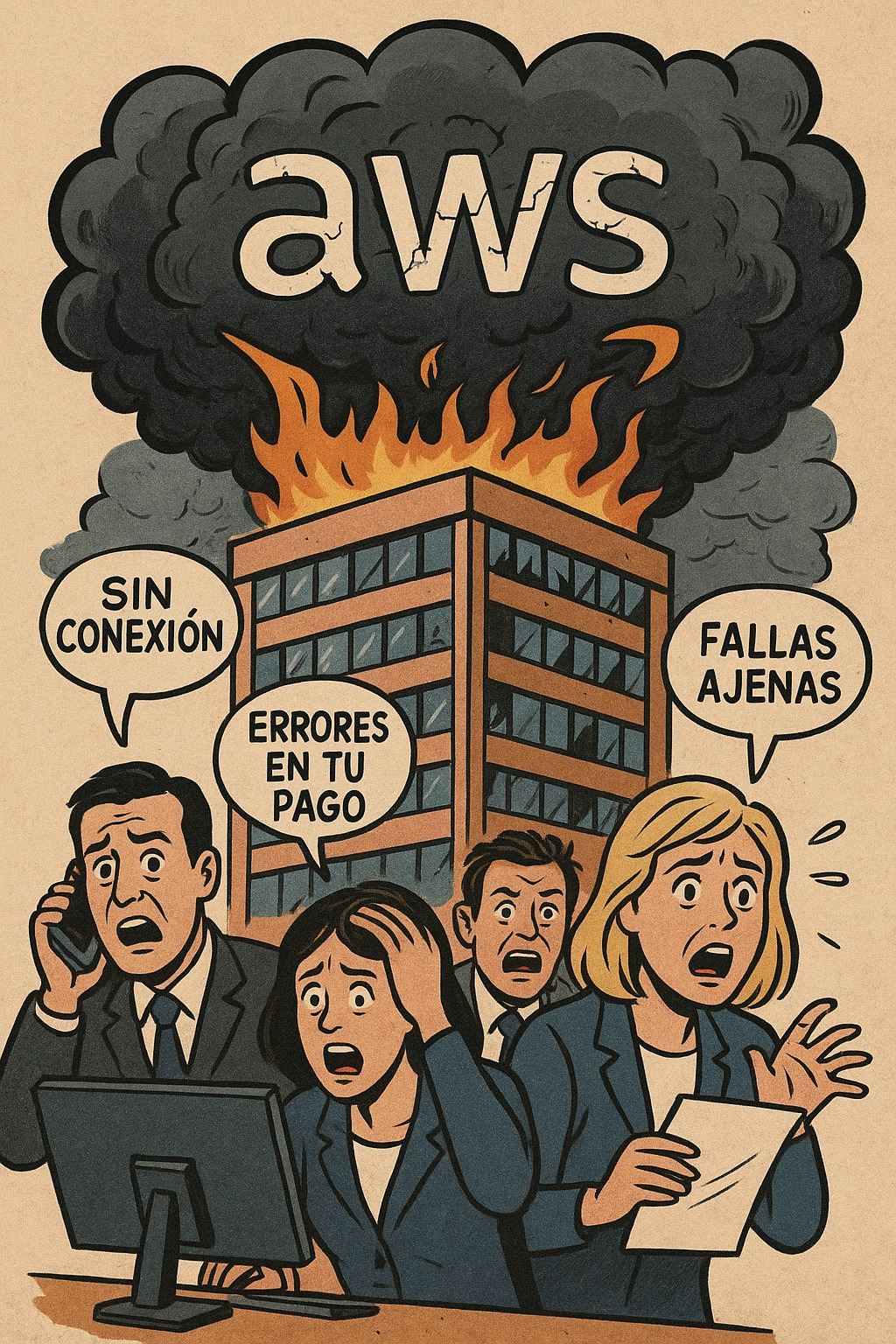 Cómo se explica la caída de AWS
